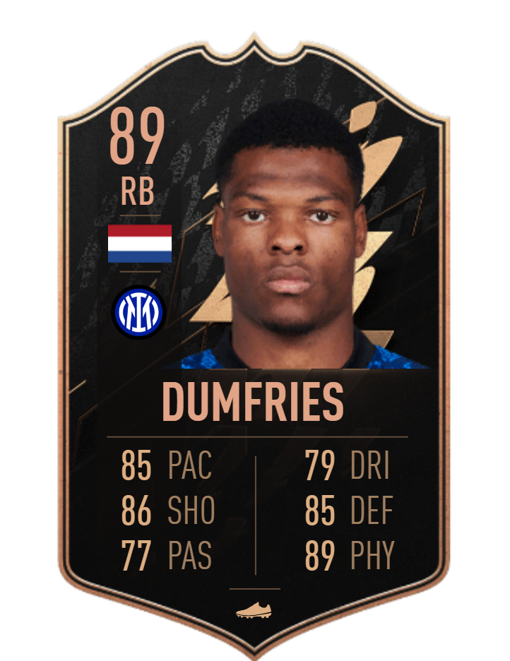 Denzel Dumfries FIFA TOTW Card