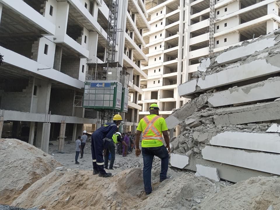 Collapsed building in Ikoyi, Lagos [LASEMA]