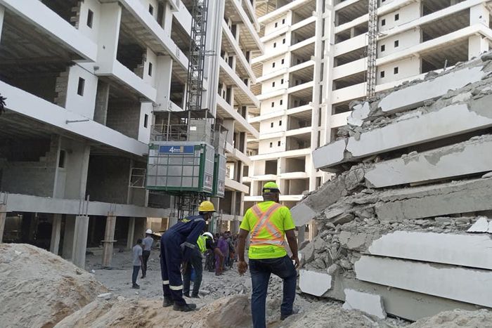 Collapsed building in Ikoyi, Lagos [LASEMA]