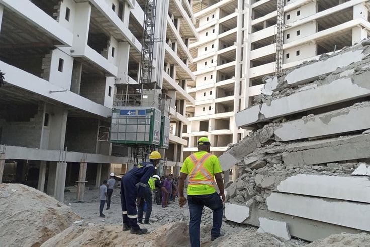 Collapsed building in Ikoyi, Lagos [LASEMA]