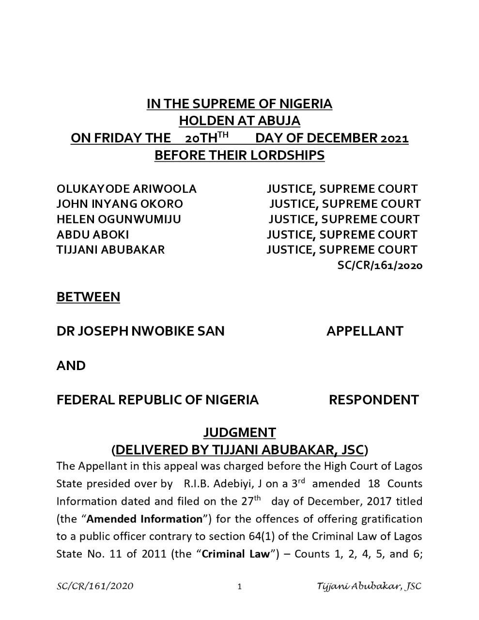 2023: Plot to use EFCC to malign, defame key political figures scuttled by Supreme Court