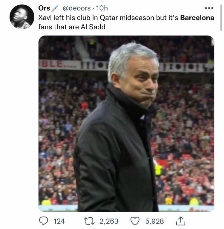 Another Twitter reaction from Barcelona's loss to Bayern