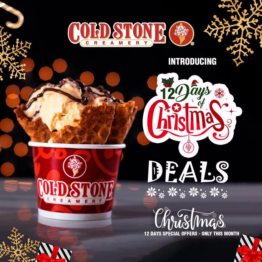 Cold Stone brings the festive vibes with the new Strawberry Cake Batter Flavour and 12 days of Christmas Spe