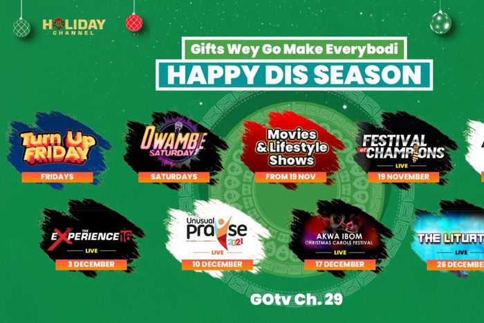Have a SUPA festive season with the Holiday Channel on GOtv