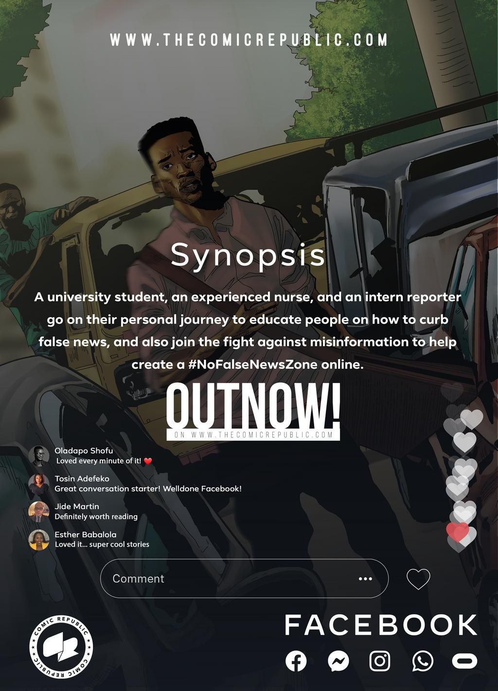 Facebook and Comic Republic release #NoFalseNewsZone comic book series in Nigeria