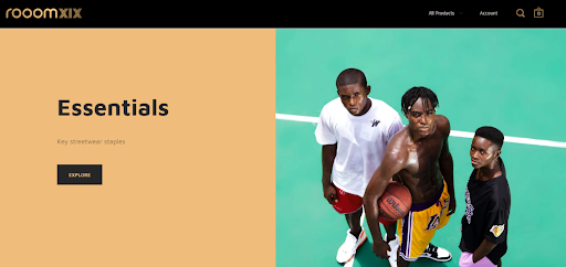 Say hello to Rooomxix's ecommerce website!