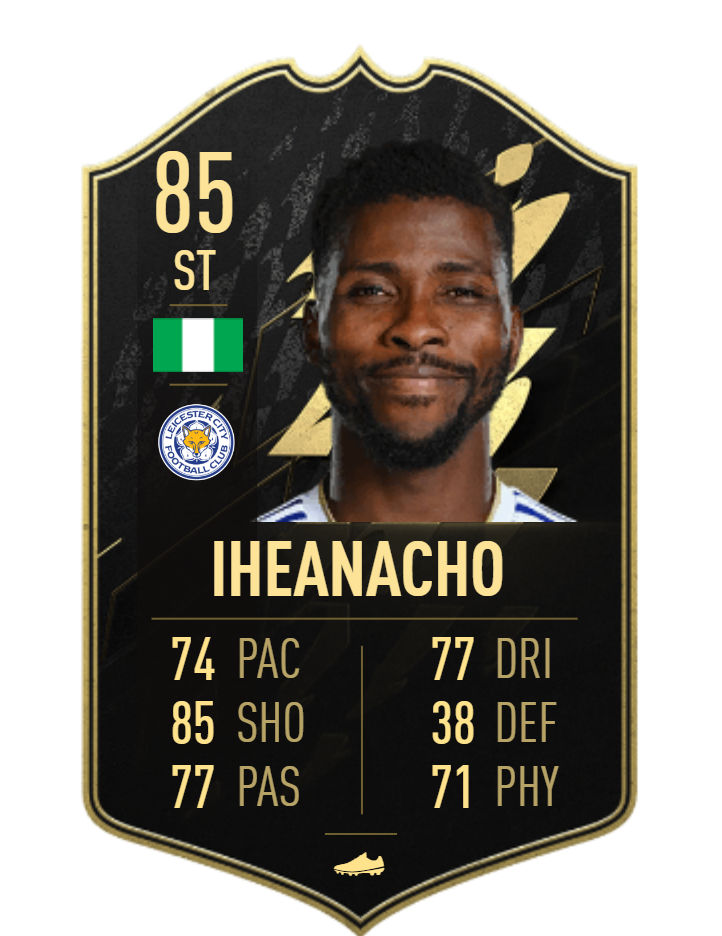 Kelechi Iheanacho FIFA TOTW Card
