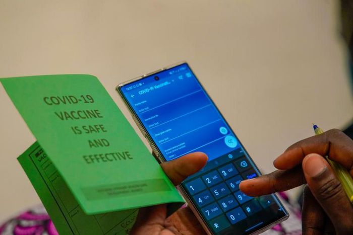 COVID-19 vaccination card in Nigeria [WHO]