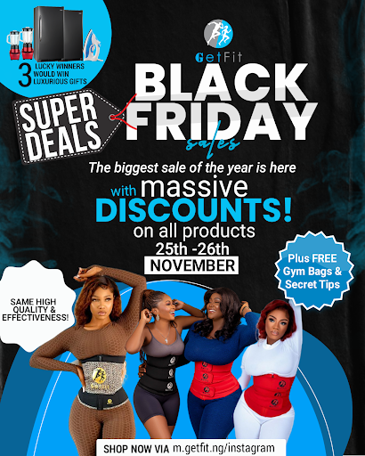 Getfit Black Friday Super Deals : Get the best waist trainer/body shaper for weight loss at giveaway prices