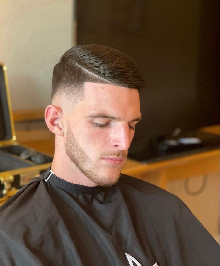 West Ham's Declan Rice via AStar barbers