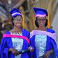 Adorable twins bag first-class degrees from the same university