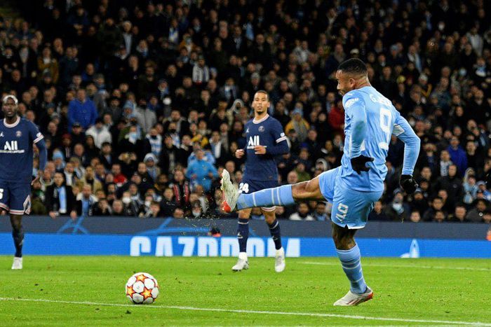 Gabriel Jesus scored the winner for Manchester City against Paris Saint-Germain