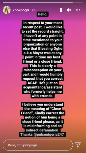 Kpokpogri disassociates himself from Mayor Blessing.