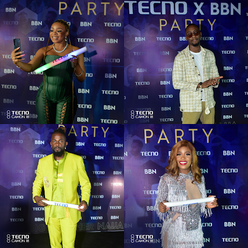 "Shine Ya Eyes" housemates reunion at the TECNOxBBNaija Party