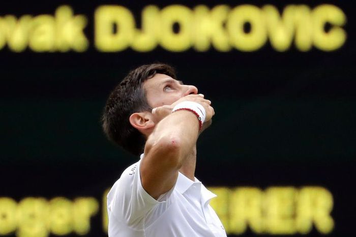 Novak Djokovic beat Roger Federer result Wimbledon