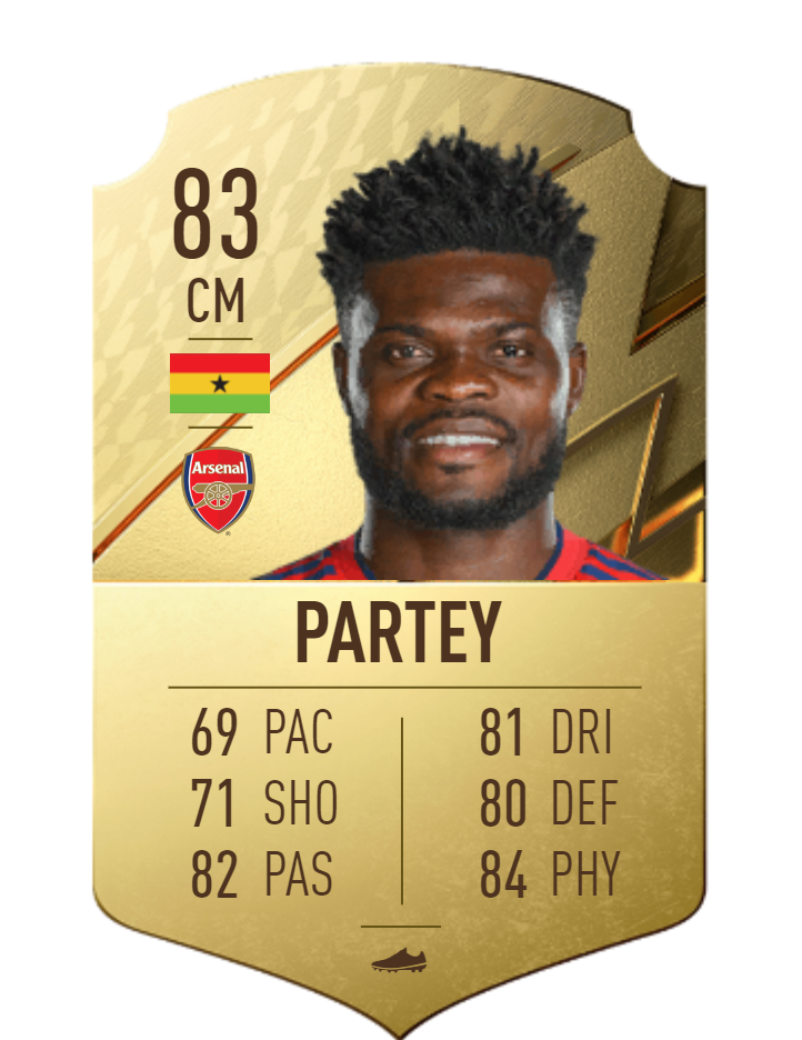 Thomas Partey FIFA 22 OPR Card
