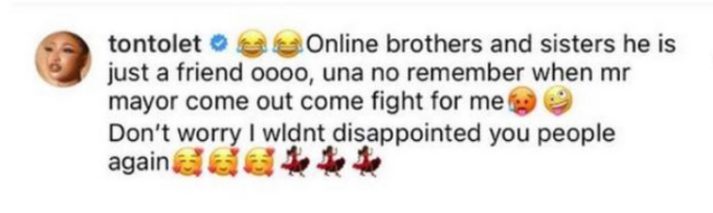 Dikeh says there is no cause for alarm.