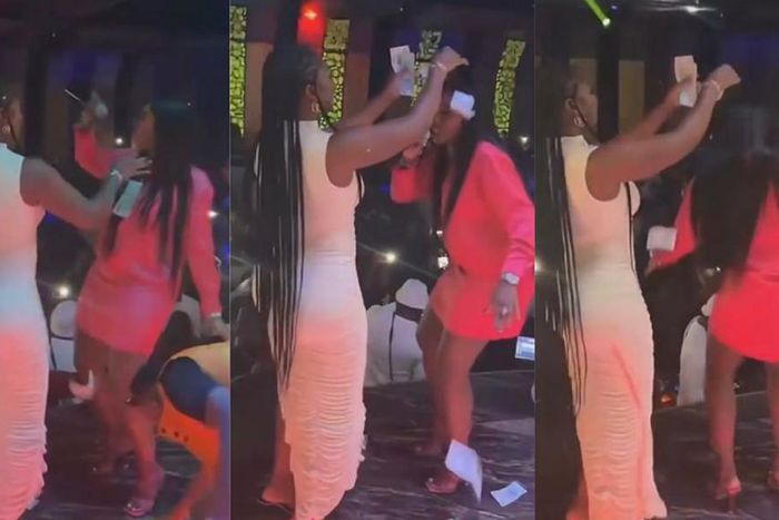 Tiwa Savage changes song lyrics as  Salma Mumin rains dollars on her in Istanbul club