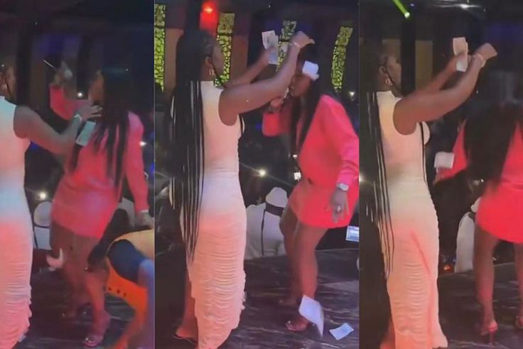 Tiwa Savage changes song lyrics as  Salma Mumin rains dollars on her in Istanbul club