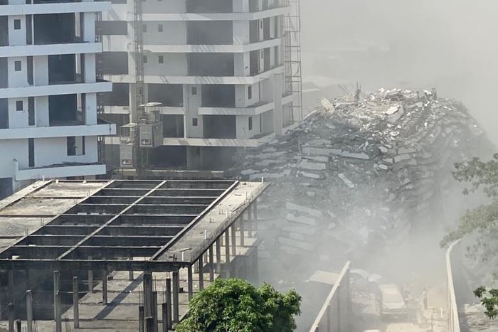 Building before collapse on Gerard Road, Ikoyi