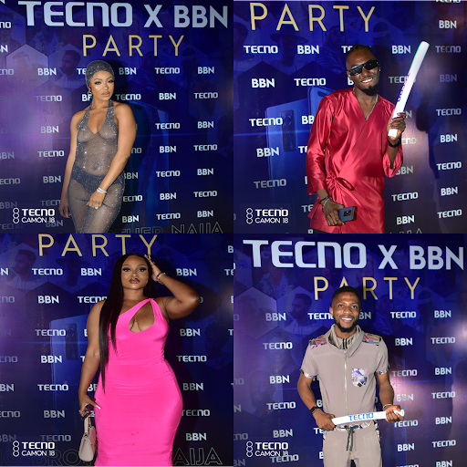 "Shine Ya Eyes" housemates reunion at the TECNOxBBNaija Party