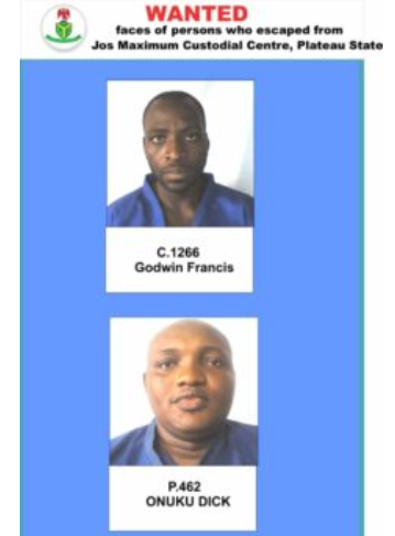 Faces of fleeing inmates  (NCS)