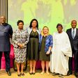 L-R: The British Deputy High Commissioner to Nigeria, Ben Llewellyn-Jones OBE; the Deputy Governor, Operations, Central Bank of Nigeria, Mr. Folashodun Shonubi; Chairperson/CEO Nigerians in Diaspora Commission, Honourable Abike Dabiri-Erewa, representi...