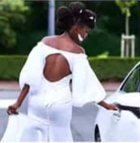 Reactions as bride wears wedding gown made for her by her dad: "Oh wow! That's so beautiful”