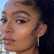 Double winged eyeliner on Yara Shahidi [byrdie]