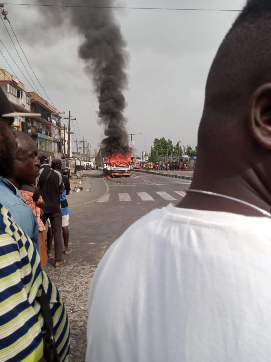 Accident scene on Berger-Lagos