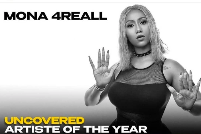 Mona4reall wins uncovered artiste of year at Ghana Music Awards UK 2021