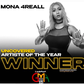 Mona4reall wins uncovered artiste of year at Ghana Music Awards UK 2021