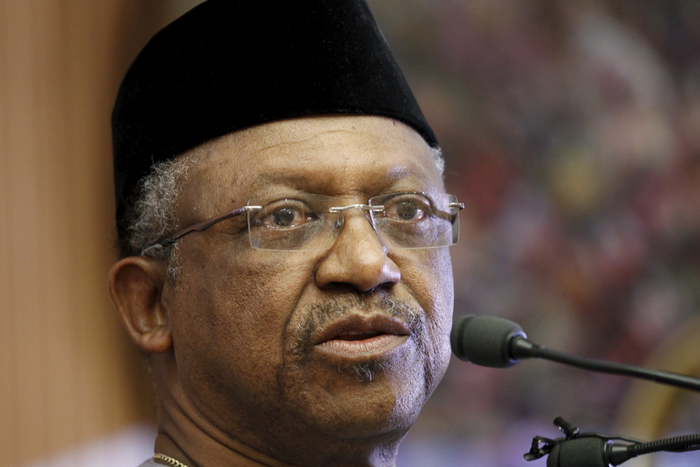 Nigeria's Minister of State for Health Osagie Ehanire attends an emergency National Council on Health meeting on the control of Lassa Fever in Abuja, Nigeria January 19, 2016. REUTERS/Afolabi Sotunde
