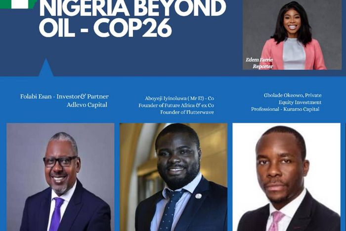 Edem Farrie interviews Folabi Esan of Adlevo Capital, Aboyeji Iyinoluwa (Future Africa) and Gbolade Okeowo of Kuramo Capital on the survival prospects of the Nigerian economy beyond oil exportation. (EDEM)