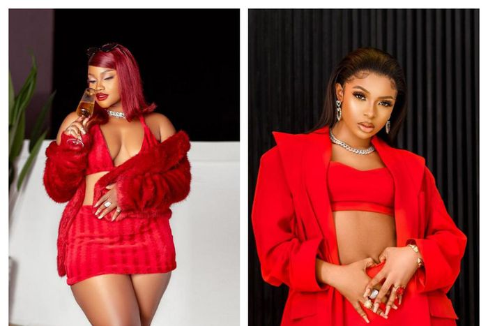 JMK and Liquorose in red [instagram]