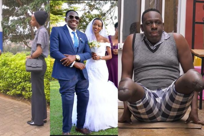 Groom reveals to bride on wedding day after exchange of vows that he has no legs (video)