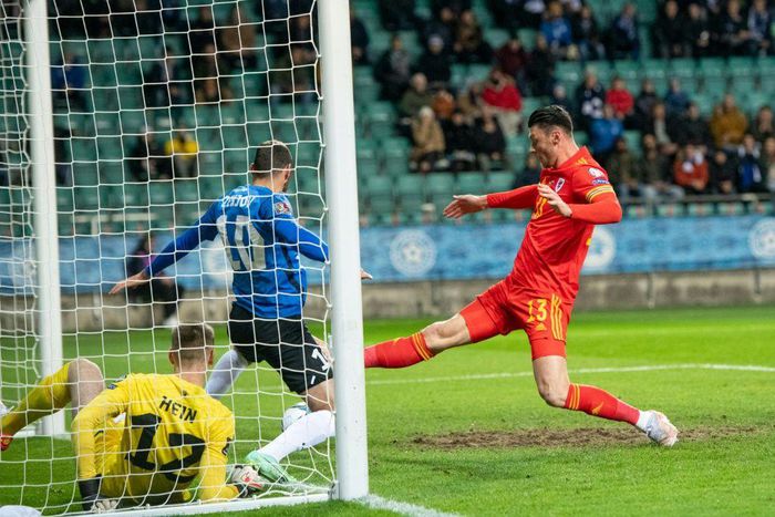 Kieffer Moore's scrappy first-half goal was enough for Wales to see off Estonia
