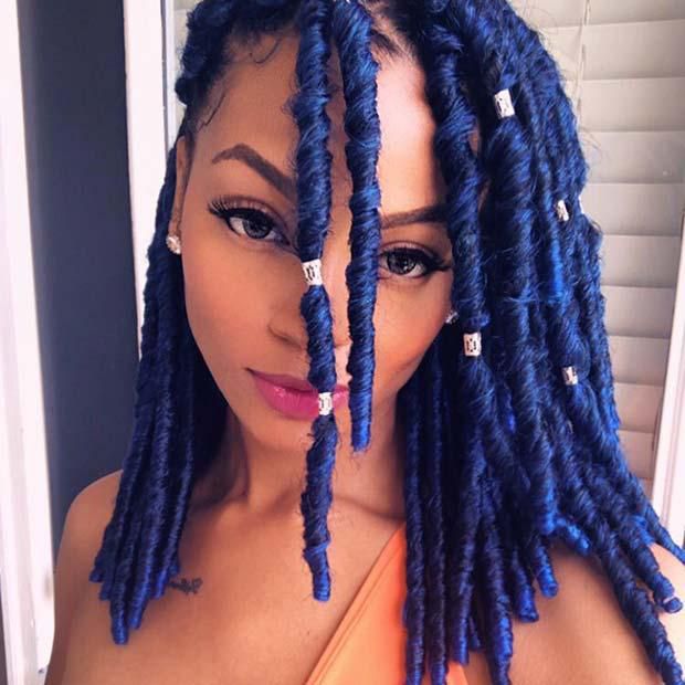 Blue locs are chic [stayglam]