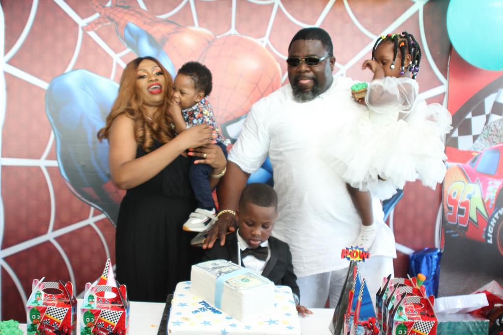 Chief Emeka Agba hosts son at birthday party