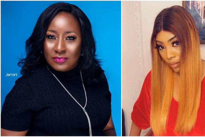 Nollywood actress Ireti Doyle and her daughter Kachi [Instagram/IretiDoyle] [Instagram/KachiBeautyProducts]