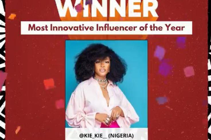Kie Kie took home the Most Innovative Influencer of The Year award