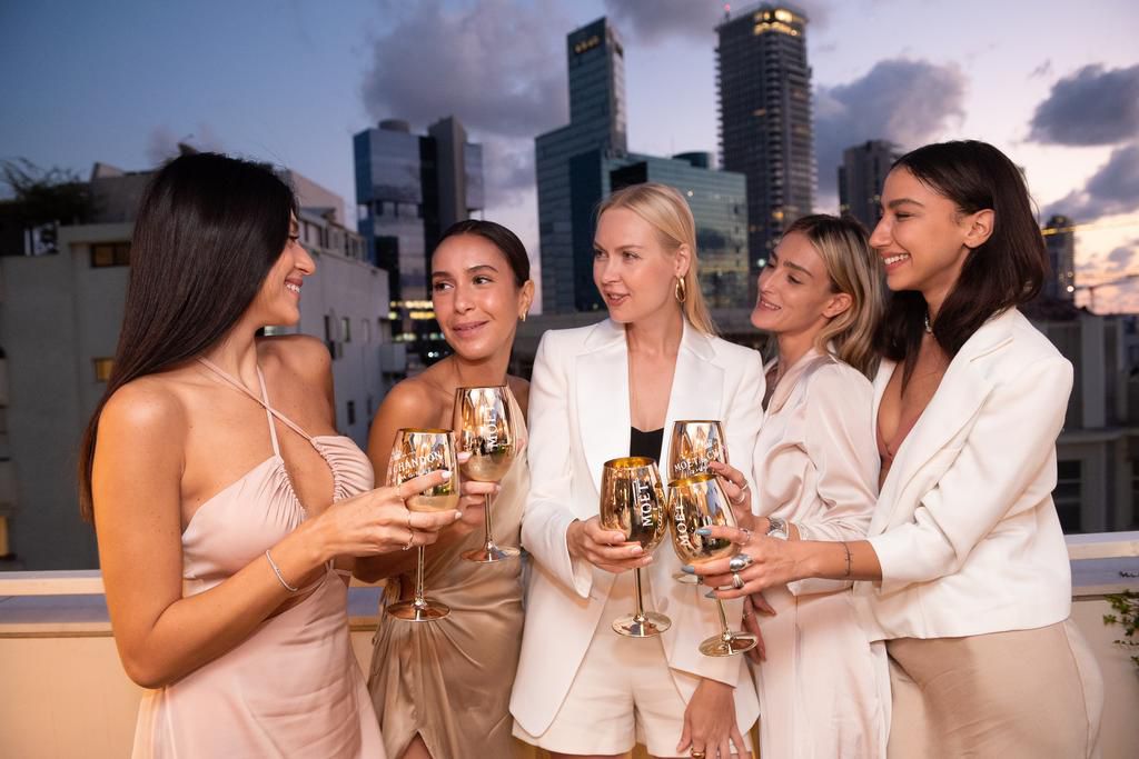 Israel Shir Biton @shirbitonx, Sapir Perez @sapir perez, Ira Simone @irasimonov, Shany Goldstein @shanydaphnegoldstein Moët Grand Toast to Today 2