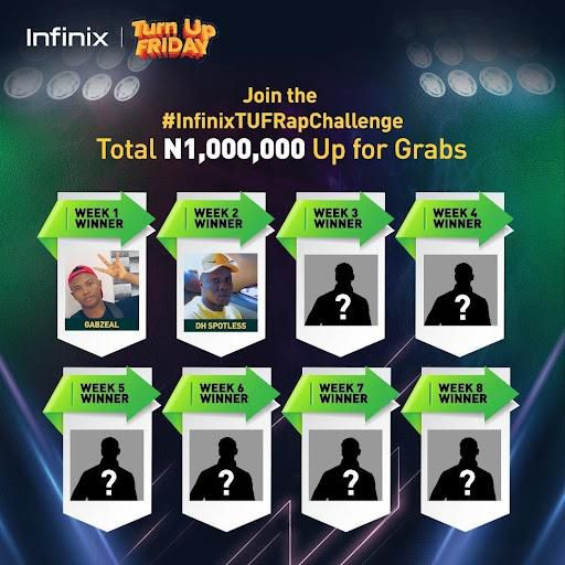 Join the #InfinixTUFRapChallenge! Your bars can win you N500k