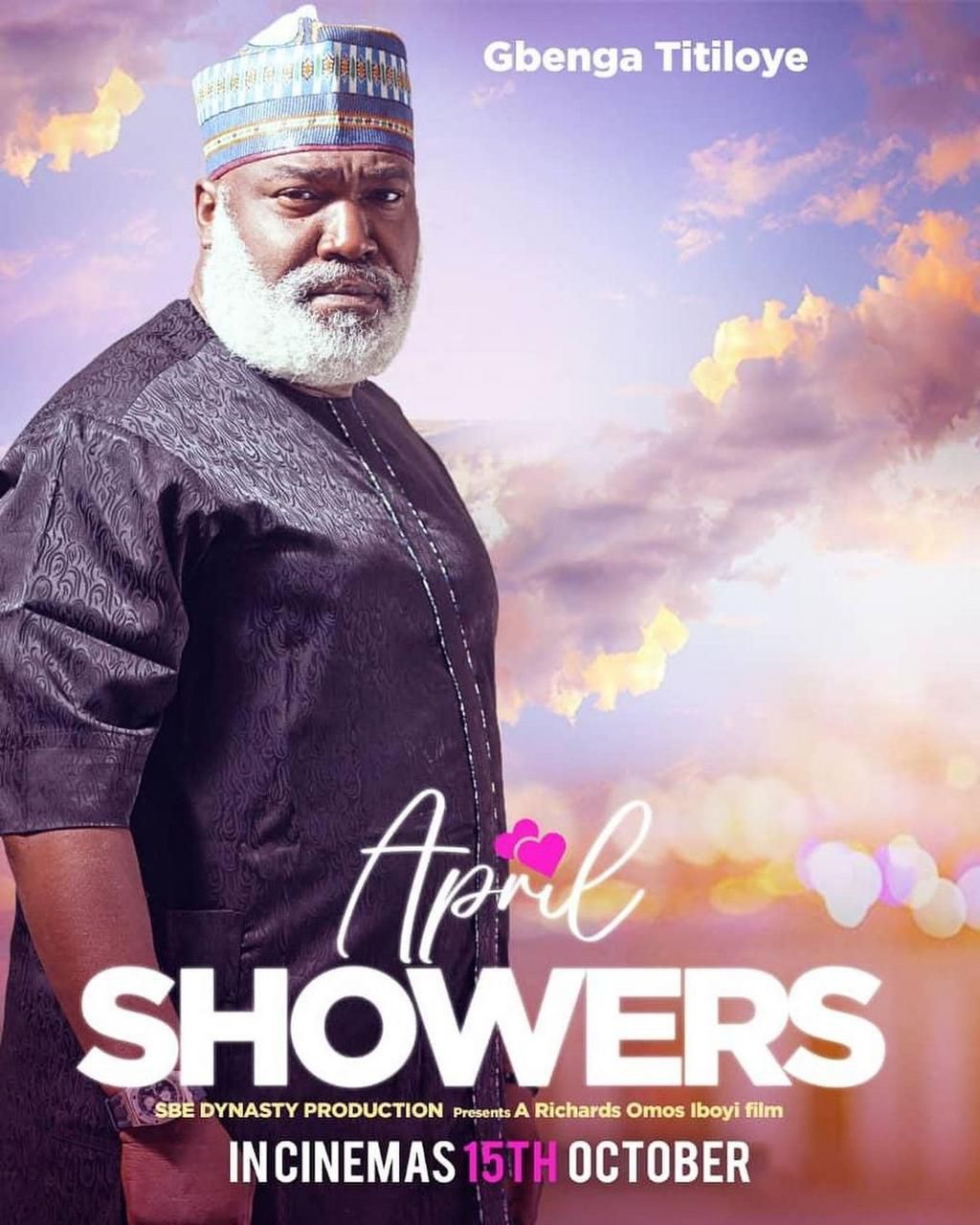 April Showers - BBNaija star Pere's first movie after BBNaija showing in cinemas this Friday October 15th