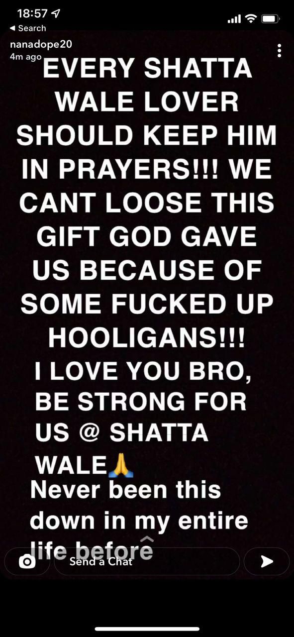 Shatta Wale allegedly shot; P.A says he's been rushed to emergency ward