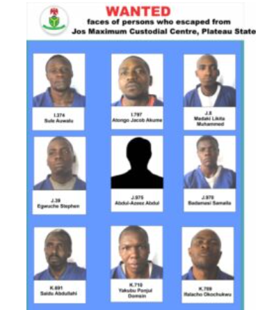 Faces of fleeing inmates  (NCS)