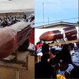 Video: Scores attend funeral of dead person who was buried in penis-shaped coffin