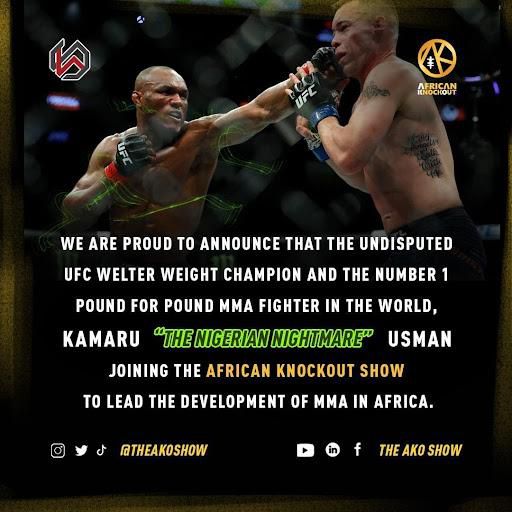 UFC Welterweight World Champion Kamaru Usman joins 5Five4Four Limited, the owner and developer of the African KnockOut (AKO)