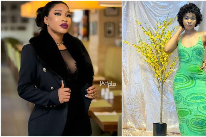 Nollywood actress Tonto Dikeh and Instagram influencer Janemena [Instagram/TontoDikeh] [Instagram/Janemena]