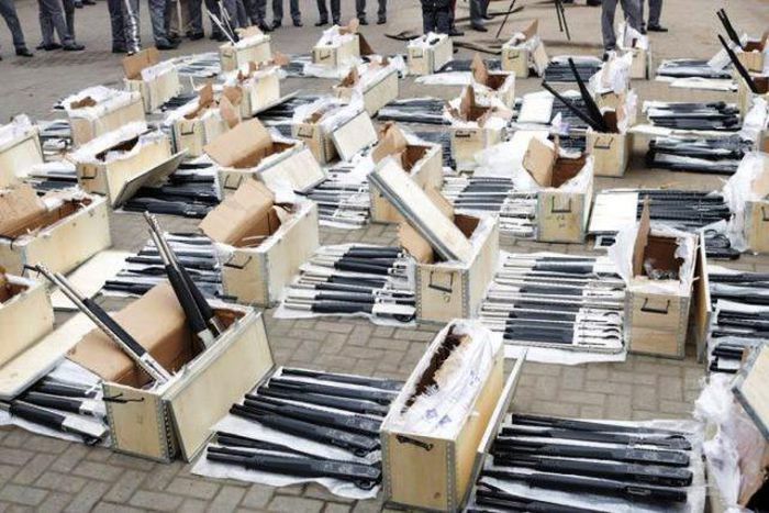 Customs Intercept Container Full Of Arms (ICIR)